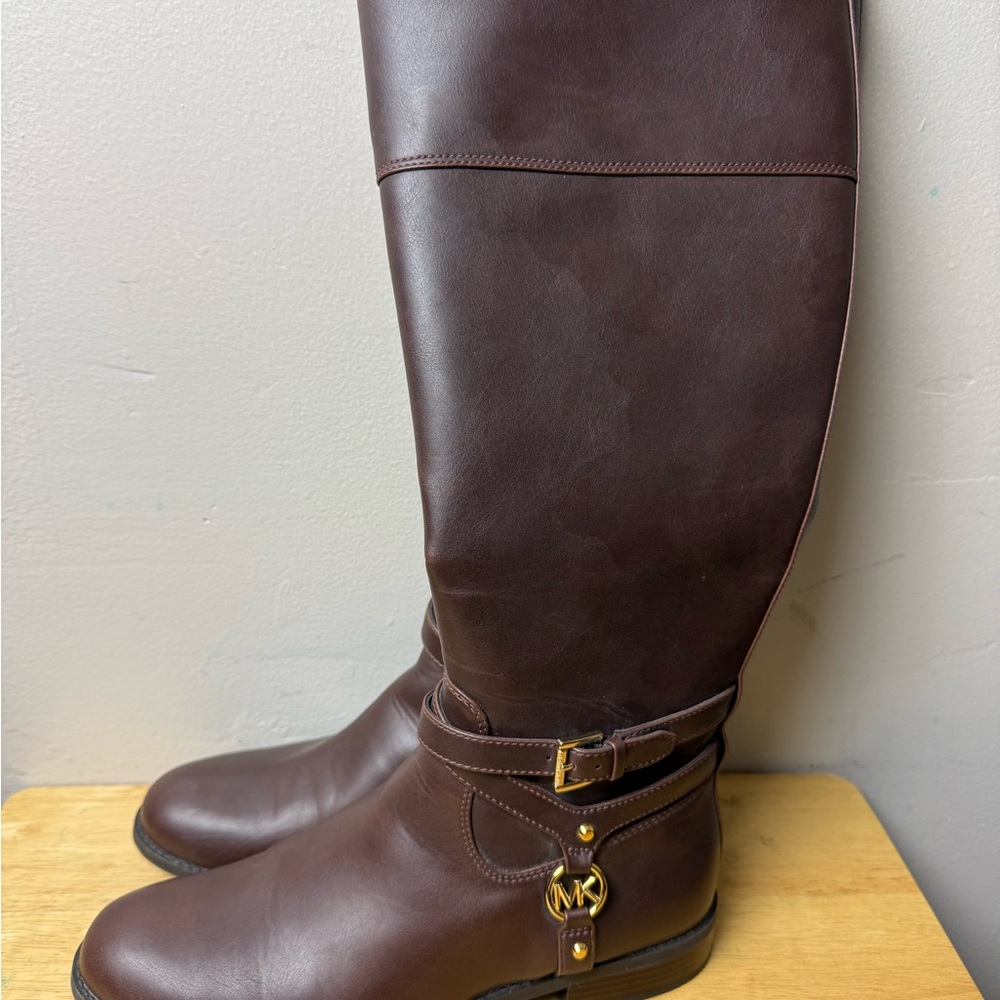 Michael Kors Dark Brown Over the Knee Boots